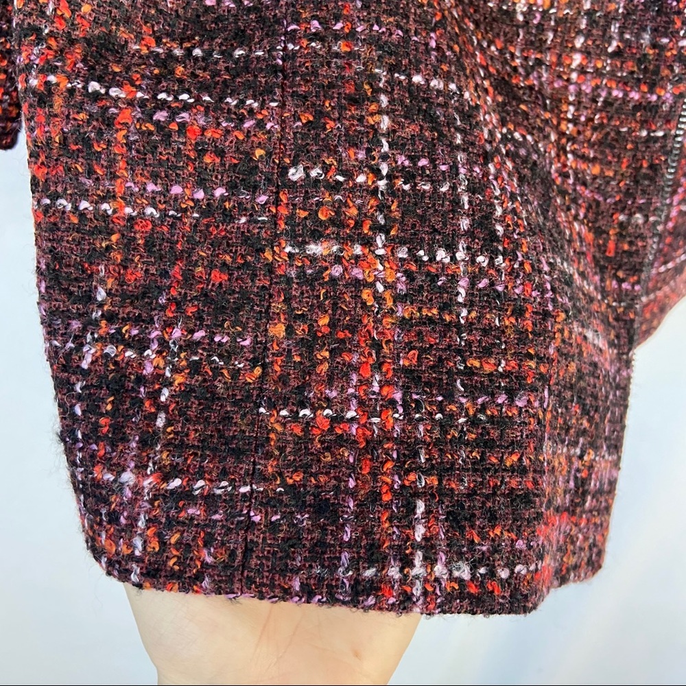 Classiques Entier red & black tweed jacket S - Picture 5 of 9